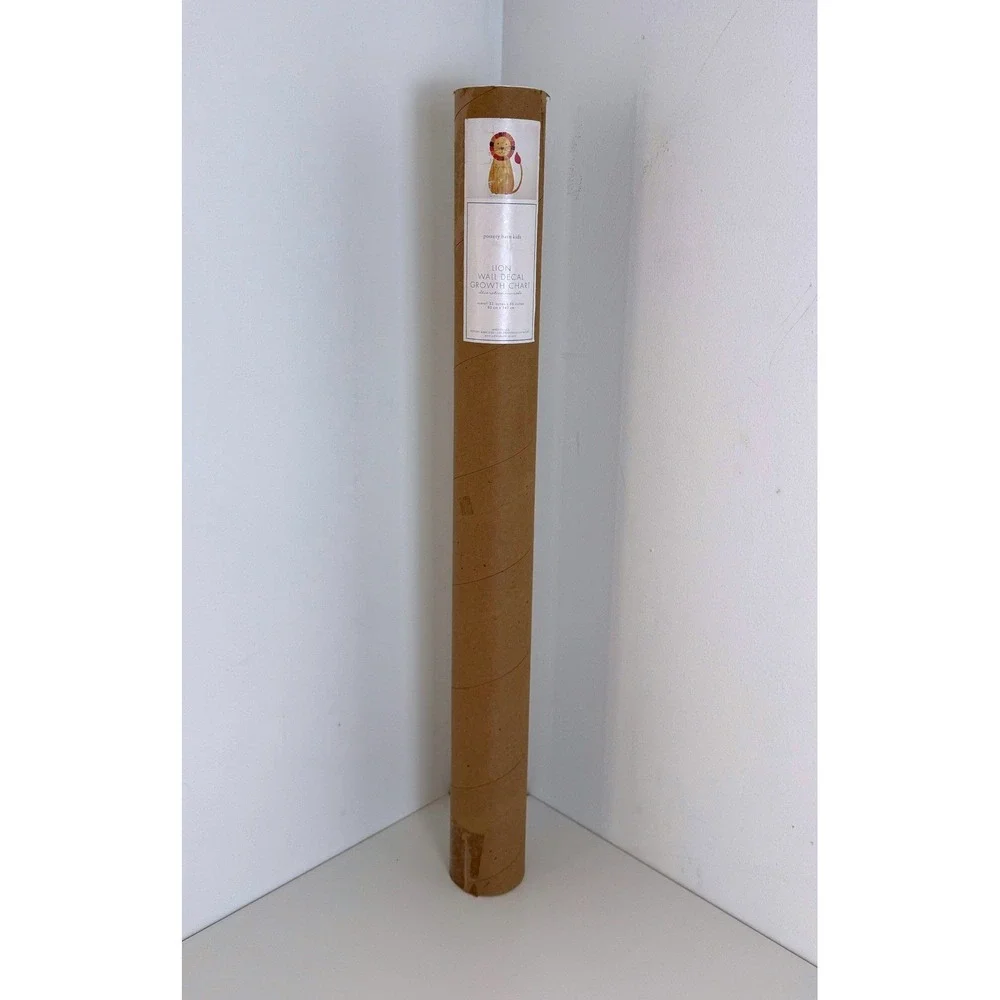 Pottery Barn Kids Lion Wall Decal Growth Chart Nursery Decor 33x56